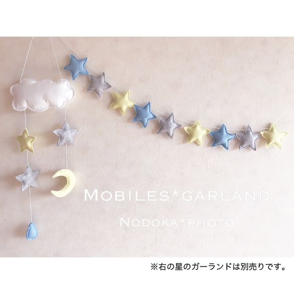 mobiles―雲月星雫（水色） 1枚目の画像