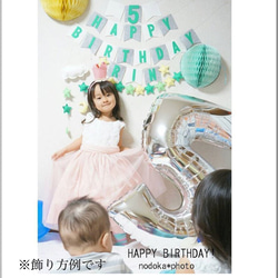 【新色】BIRTHDAY★GARLAND（OR） 3枚目の画像