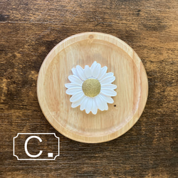 選べる！天然木皿×アロマストーン (お花) 5枚目の画像