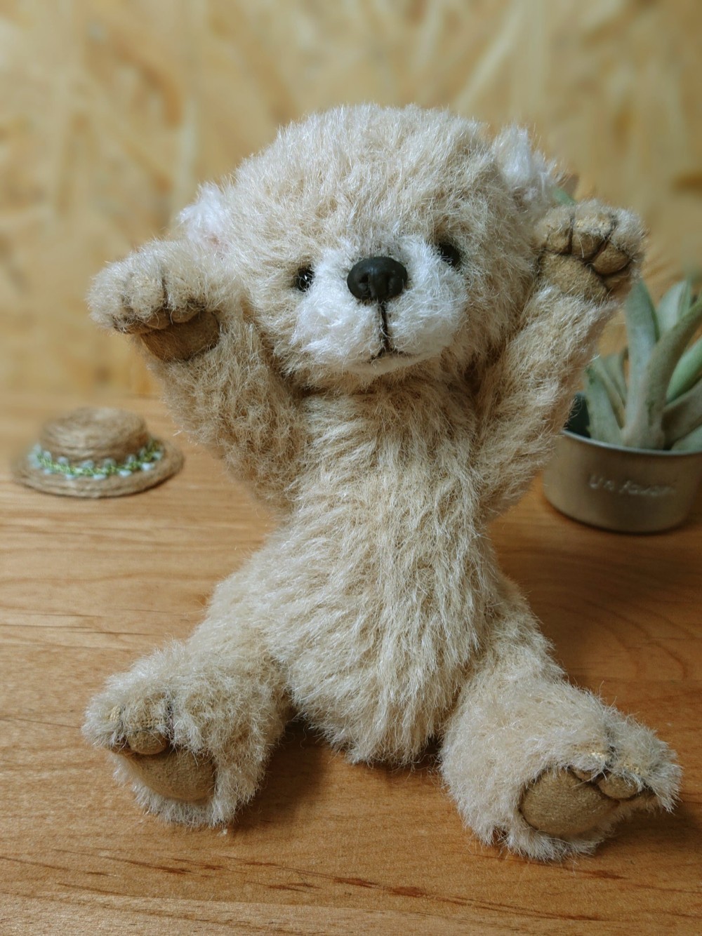 ☆こぐま☆ハンドメイド テディベア バッグチャーム ラティニティアルパカ ☆こぐま☆ハンドメイド テディベア バッグチャーム ラティ