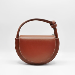 Eve Flap Bag in Espresso Brown Nappa Leather 4枚目の画像