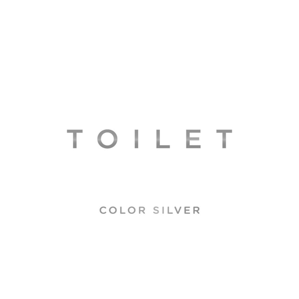 【賃貸でも】TOILET ドア サインステッカー │トイレ用 ミニマルゴシック 4色展開 5枚目の画像