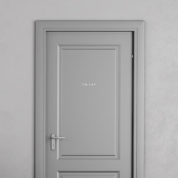 【賃貸でも】TOILET ドア サインステッカー │トイレ用 ミニマルゴシック 4色展開 6枚目の画像
