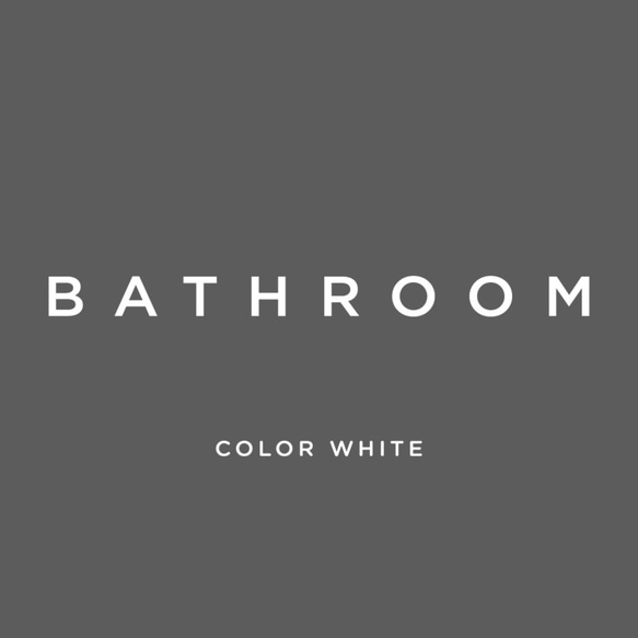 【賃貸でも】BATHROOM ドア サインステッカー │バスルーム用 ミニマルゴシック 4色展開 3枚目の画像