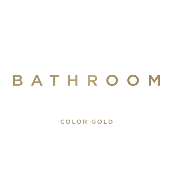 【賃貸でも】BATHROOM ドア サインステッカー │バスルーム用 ミニマルゴシック 4色展開 4枚目の画像
