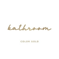 【賃貸でも】BATHROOM ドア サインステッカー │バスルーム用 マーカー風手書きフォント 5枚目の画像