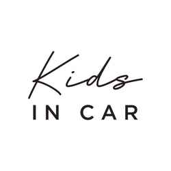 【車用】Kids in car カッティングステッカー │ 筆記体タイプ 白黒２色展開 4枚目の画像