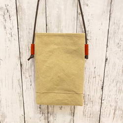 日本製Zess fino スマホポーチ 　サコッシュ　本革使用　 　 色の組み合わせ自由　遊び心たっぷり　受注製作 10枚目の画像