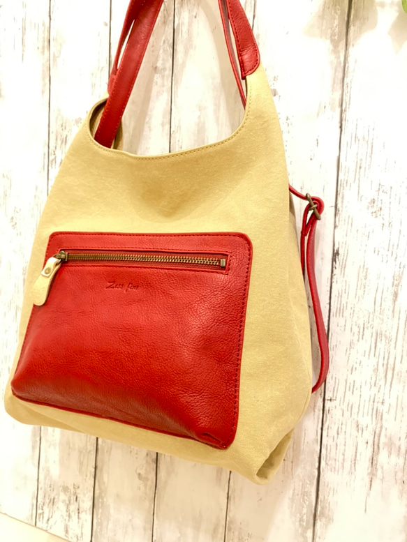 　2ヶ月で100本売れたリュｯクの再販依頼により定番化決定　容量アップして登場　3wayリュック 2枚目の画像