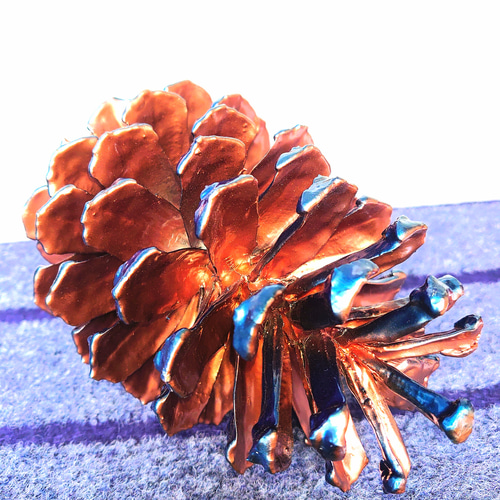 松ぼっくり油彩画 Melt paint and draw 【Watercolor technique】 Pine cone # 1