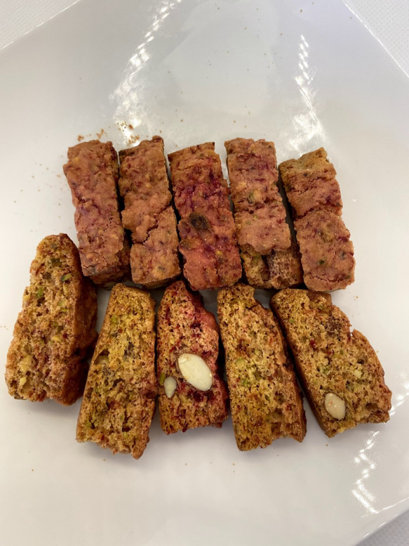 オーガニックスイーツ　ビーツビスコッティ　米粉使用グルテンフリー商品　一口サイズ 3枚目の画像