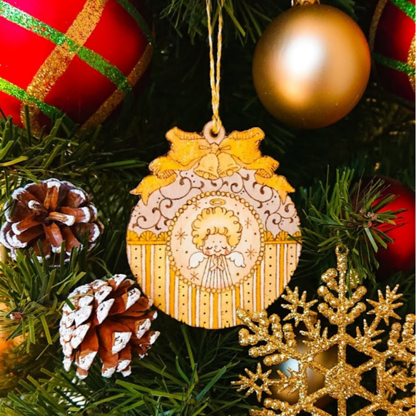   クリスマスオーナメント 天使 クリスマスオーナメント/天使 その他インテリア雑貨 RIBBON