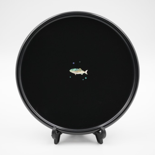 螺鈿丸皿 富山湾の海の幸 ぶり 小皿 武蔵川工房 通販 11993966｜Creema