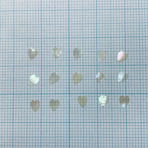 螺鈿 材料 あわび貝 さくら花びら 4mm 50枚 その他素材 武蔵川