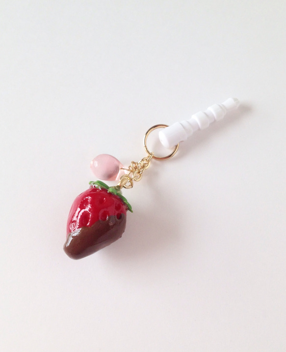 草莓巧克力耳機插孔 第1張的照片