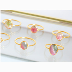 watermelon tourmaline ring ウォーターメロントルマリン　リング　バイカラートルマリンリング 1枚目の画像