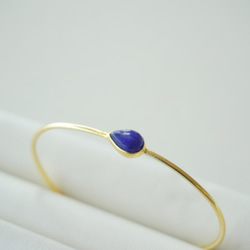 9月誕生石　Sapphire bangle  誕生石バングル　サファイア 1枚目の画像