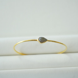 Labradorite bangle ラブラドライトバングル　ラブラドライトブレスレット 3枚目の画像