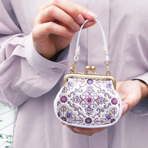 浅草文庫 がまぐち 牛革（文庫革） 小銭入れ キーケース ポーチなどに