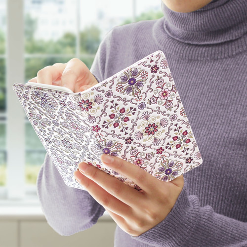 浅草文庫 多機種対応 スマホケース 手帳型 吸盤式 牛革（文庫革