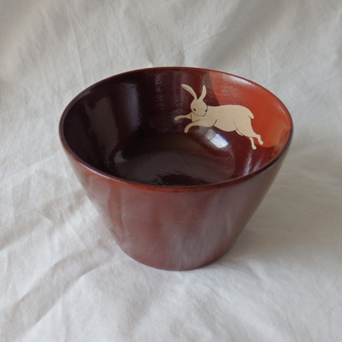 漆器 フリーカップ そば猪口 うさぎ おちょこ・ぐい呑み・徳利