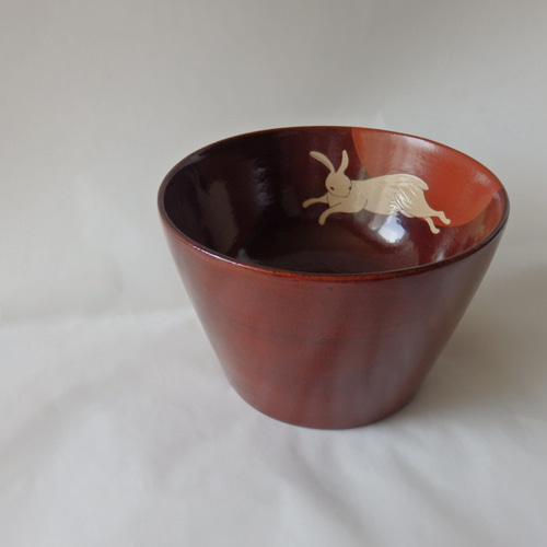 漆器 フリーカップ そば猪口 うさぎ おちょこ・ぐい呑み・徳利