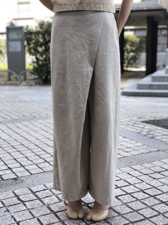 High Waist Tack Linen Pants　（ハイウエストタックリネンパンツ） 6枚目の画像