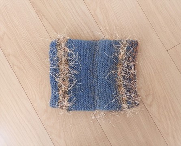 ☃ニットネックウォーマー☃  暖か手編み・ニット雑貨 4枚目の画像