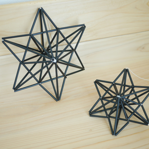 黒のヒンメリ 六芒星 S モビール & Y 通販 12099515｜Creema(クリーマ)