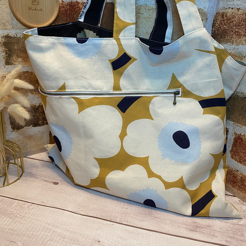 ★たっこ②★ ハンドメイドトートバッグ サブバッグ E323 マリメッコトートバッグ エコバッグ・サブバッグ E3 Handmade 通販