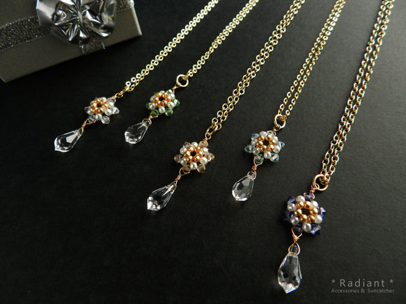 Swarovski Little flower necklace (order production） 第1張的照片