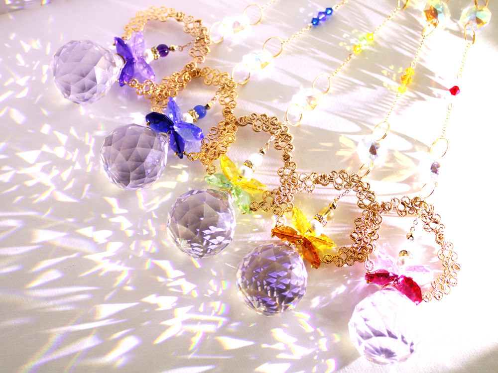 サンキャッチャー♡ハンドメイド「アスフール社オーロラ♡」