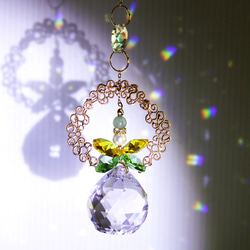 ～華の天使サンキャッチャー～ （全5色）Swarovski  & Asfour [受注制作]新築・引越し祝いにも 2枚目の画像