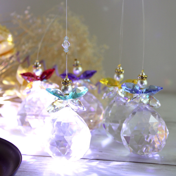 【ギフトBOX付】目標達成実現サンキャッチャー 初級キット☆簡単♪高級クリスタル使用【動画説明付】 ☆ 天使のサン