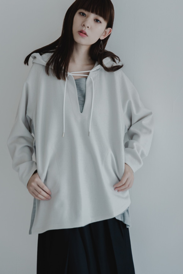 【AW collection】accordion hoodie『shizuku』（雫） 5枚目の画像