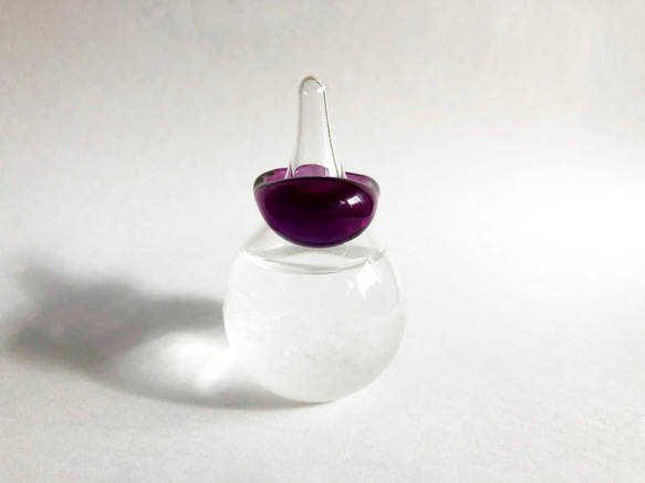 Colors ring　ガラス指輪　【パープル】 1枚目の画像