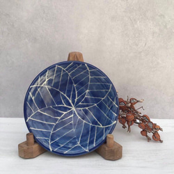 壺屋焼 幸陶器 『手まり 青』5寸皿 やちむん 中皿 幸陶器 通販