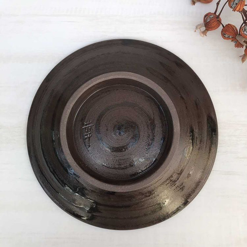 壺屋焼 幸陶器 『青刷毛目』7寸皿 やちむん 大皿 幸陶器 通販