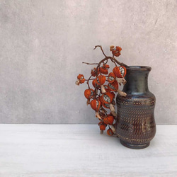 壺屋焼 幸陶器　花瓶（ゆしびん型小） 1枚目の画像