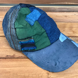 襤褸藍染帽子-3 6枚目の画像