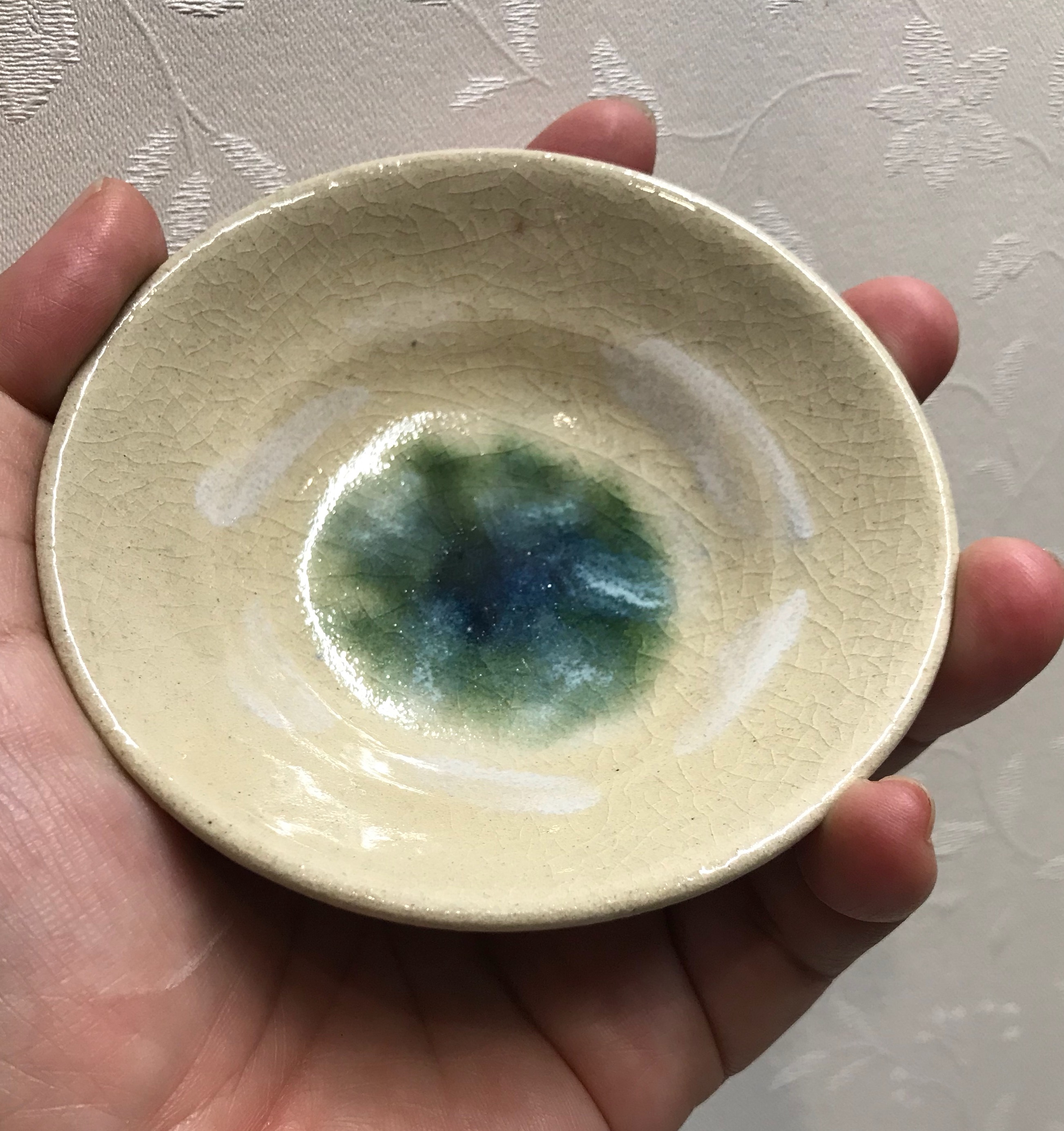 珍！鞆徳利　白磁　生掛け釉　削り出し成型