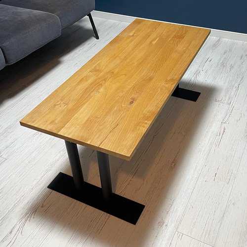 【中古品】② 木製天板 鉄脚 カフェテーブル センターテーブル アイアン lt4394_lp14.jpg