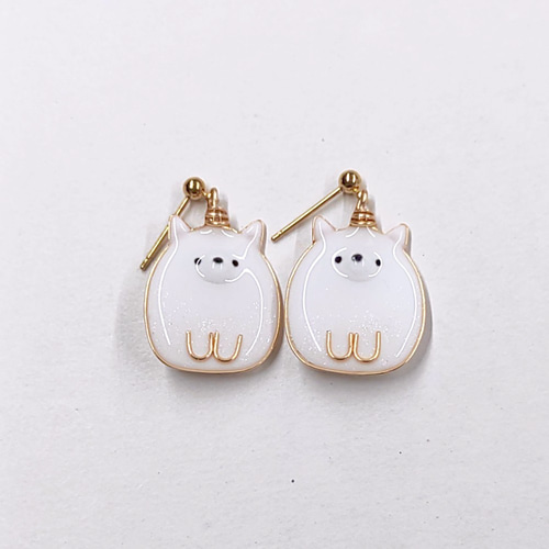 受注生産）日本スピッツ オリジナルピアス（イヤリング可） ピアス