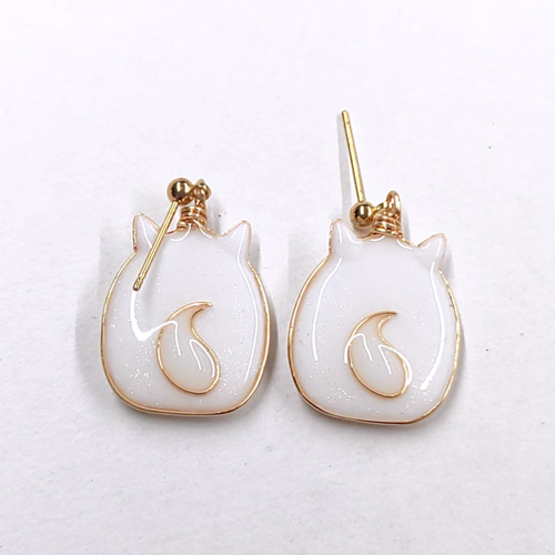 受注生産）日本スピッツ オリジナルピアス（イヤリング可） ピアス