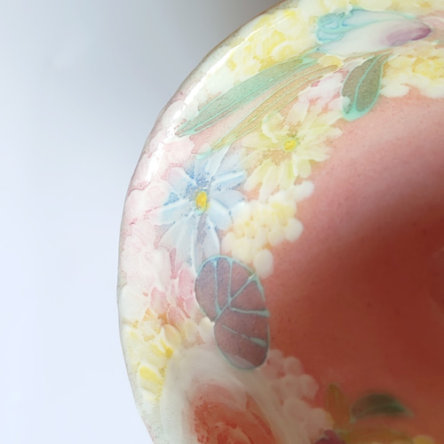 工房ゆずりは お湯呑 多色遣いがとても綺麗なうつわ 平安雅花 47039