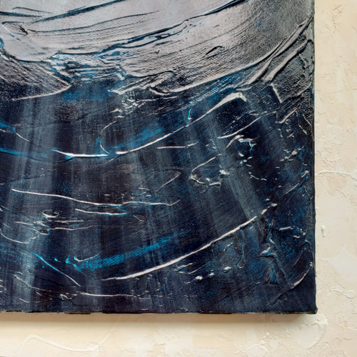 深海の光 28×35 海の絵 現代美術 キャンバス 現代アート リビング