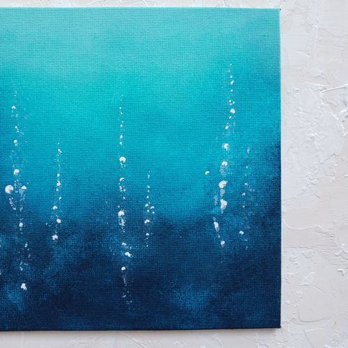 深海の泡 海の絵 キャンバスボード 絵画 rina 通販 12694804