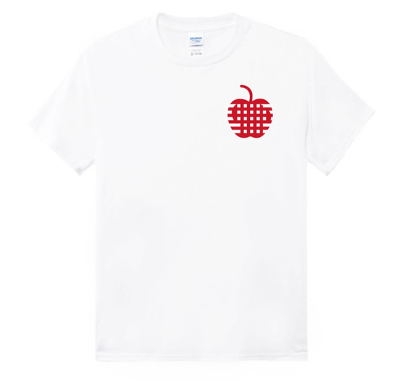 T-shirt T恤 衣服 衣 白上衣 白衣 潮T 潮服 棉 美國棉 吸汗 運動 生日 蘋果 apple 紅色 公主 第1張的照片