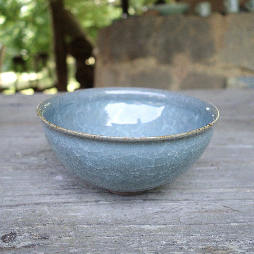 まだらな茶碗　天目茶碗？ 建盞天目茶碗