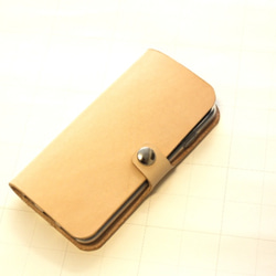Saddle leather iPhone6/6S/7 case  サドルレザー ケース 生成り 1枚目の画像